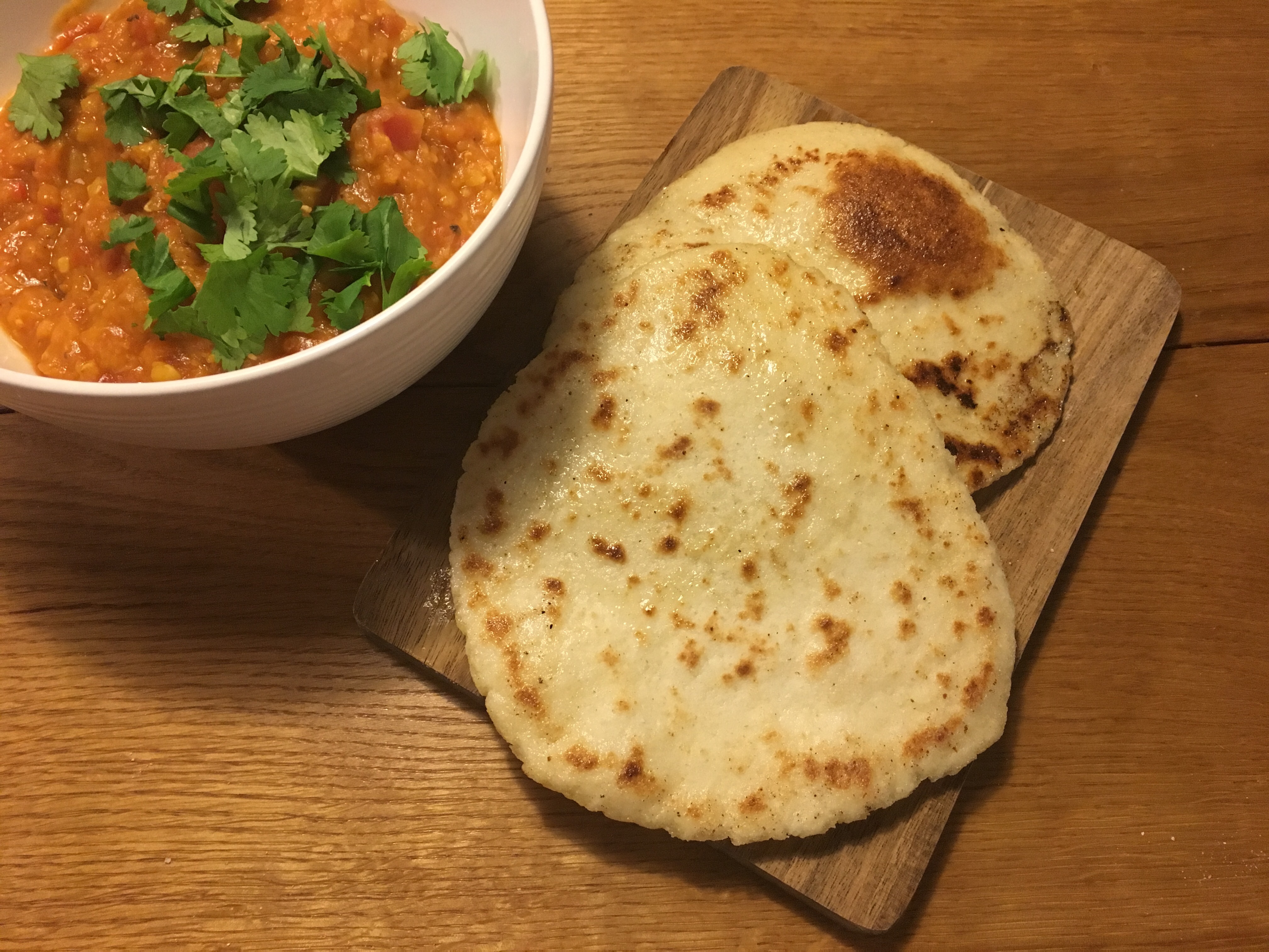 lækkert glutenfrit naanbrød