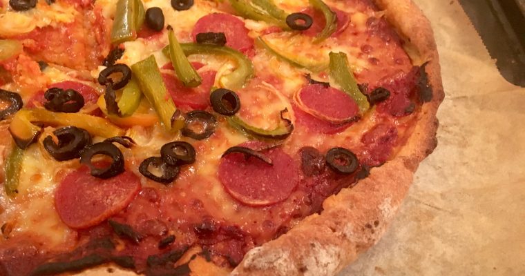 Glutenfri pepperonipizza