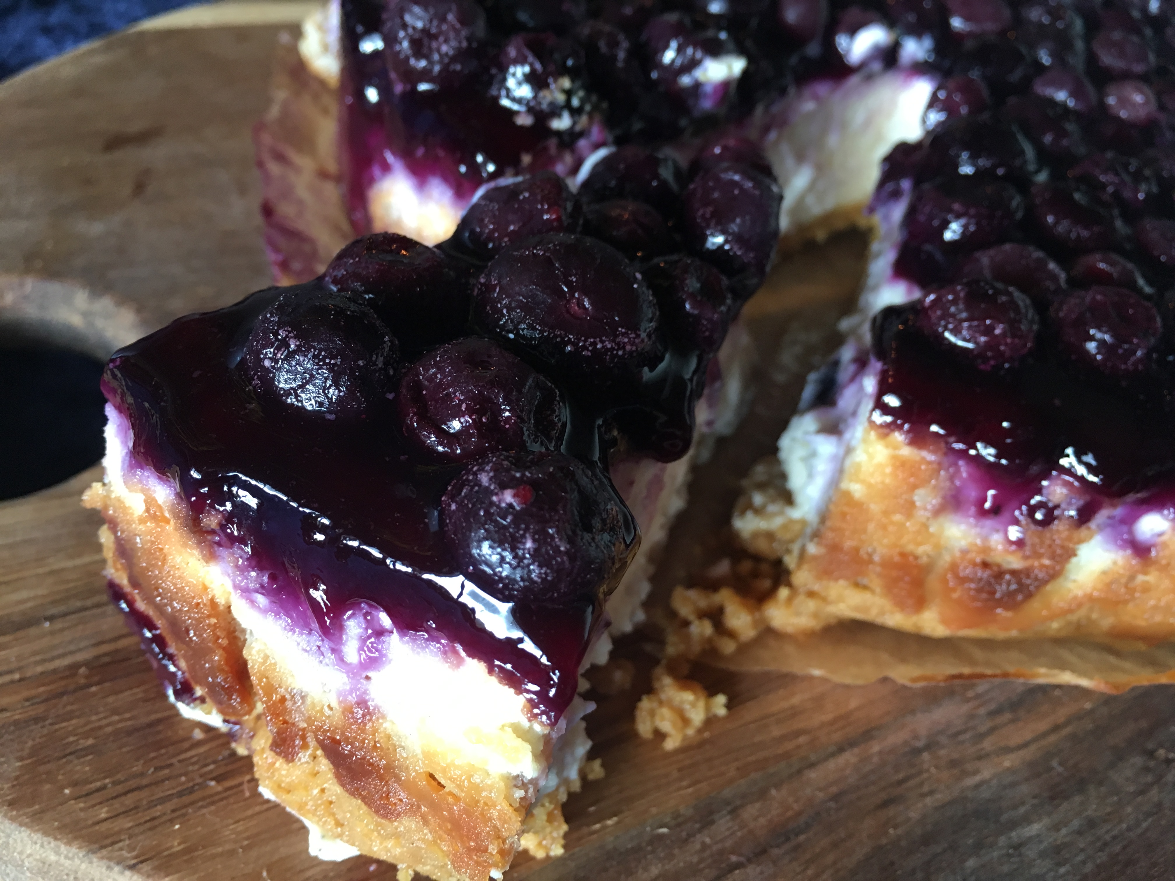 Blåbær cheesecake – gluten- og laktosefri