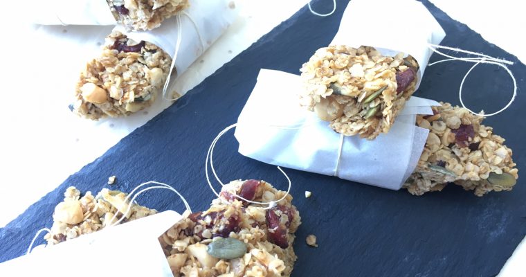 Lækre sundere glutenfri müslibars med hasselnødder