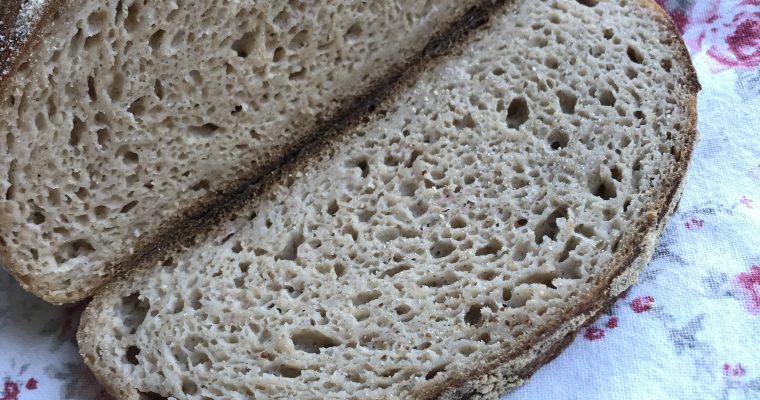 Glutenfrit surdejsbrød bagt i gryde